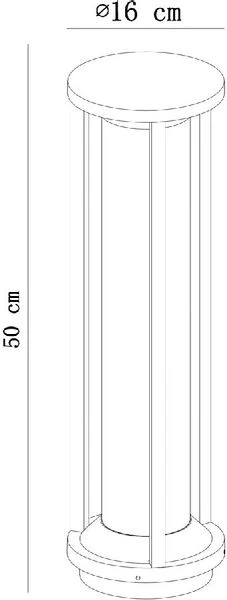 Lucide Cadix E27 Sokkellamp - 50 Cm - Zwart 5 Lucide Cadix E27 Sokkellamp - 50 Cm - Zwart - Afbeelding 5