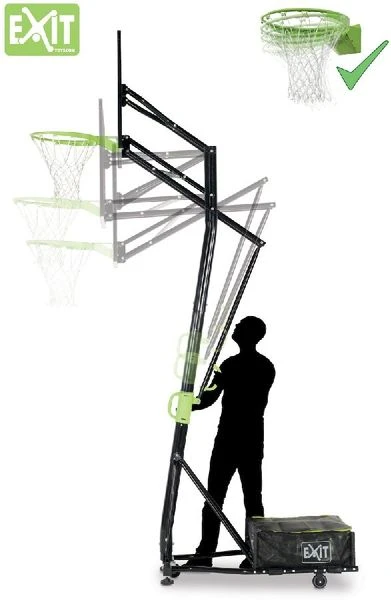 EXIT TOYS EXIT Galaxy Verplaatsbaar Basketbalpaal Met Dunkring 2 EXIT TOYS EXIT Galaxy Verplaatsbaar Basketbalpaal Met Dunkring - Afbeelding 2