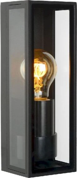 Lucide Dukan E27 Wandlamp - Zwart