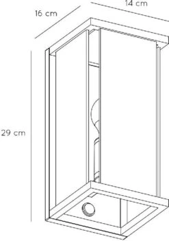 Lucide Claire E27 Wandlamp Met Sensor - Antraciet -Buiten En Tuinen Winkel 900 633 27883 11 30 technical drawing