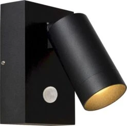Lucide Taylor GU10 Sensor Wandspot - 1 Spot - Zwart