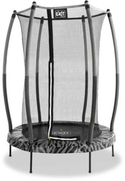 EXIT TOYS Exit Tiggy Junior 140 Cm Trampoline Met Net - Zwart/grijs