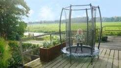 EXIT TOYS Exit Tiggy Junior 140 Cm Trampoline Met Net - Zwart/grijs -Buiten En Tuinen Winkel exit 10 00 70 00 int 7 resultaat