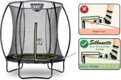 EXIT TOYS Exit Silhouette Trampoline Met Net - Ø 183 Cm - Zwart -Buiten En Tuinen Winkel exit 12 93 06 00 int 3 resultaat