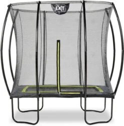 EXIT TOYS Exit Silhouette Trampoline Met Net - 214 X 153 Cm - Zwart