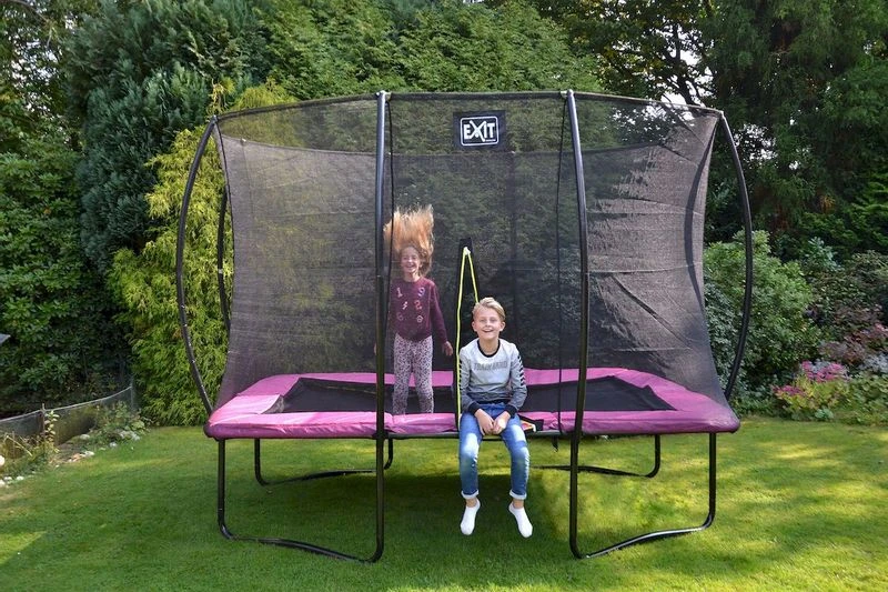 EXIT TOYS Exit Silhouette Trampoline Met Net - 305 X 214 Cm - Zwart 9 EXIT TOYS Exit Silhouette Trampoline Met Net - 305 X 214 Cm - Zwart - Afbeelding 9