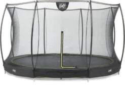 EXIT TOYS Exit Silhouette InGround Trampoline Met Net - Ø 366 Cm - Zwart