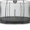 EXIT TOYS Exit Silhouette InGround Trampoline Met Net - Ø 427 Cm - Zwart