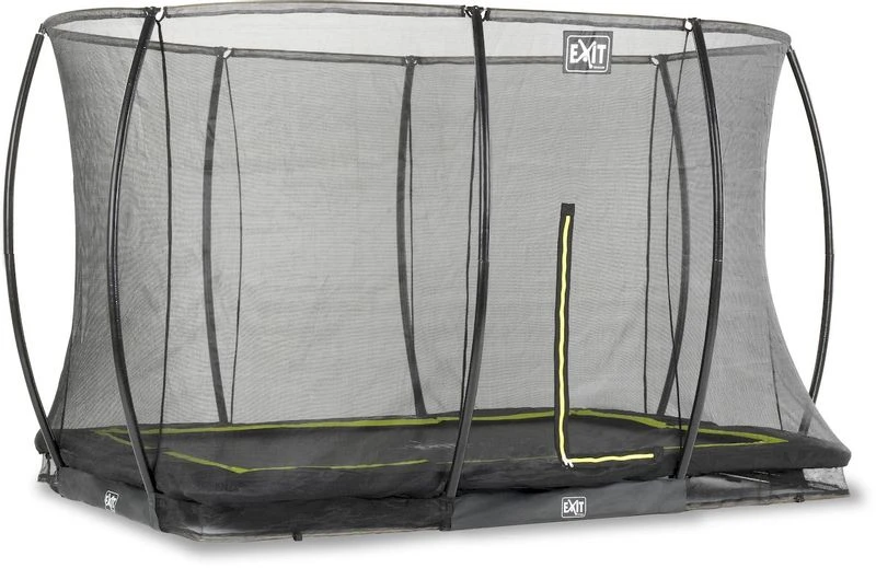 EXIT TOYS Exit Silhouette InGround Trampoline Met Net - 305 X 214 Cm - Zwart 2 EXIT TOYS Exit Silhouette InGround Trampoline Met Net - 305 X 214 Cm - Zwart - Afbeelding 2