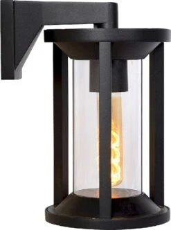 Lucide Cadix E27 Wandlamp - Zwart 11 Lucide Cadix E27 Wandlamp - Zwart -Buiten En Tuinen Winkel lucide cadix e27 wandlamp zwart 2