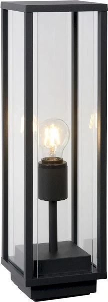 Lucide Claire E27 Sokkellamp - Rechthoek - Antraciet