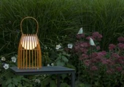 Lucide Fjara Led Tafellamp - Bruin -Buiten En Tuinen Winkel lucide fjara led tafellamp bruin 2