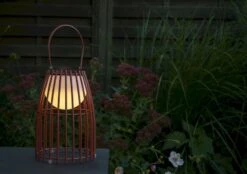 Lucide Fjara Led Tafellamp - Roestbruin -Buiten En Tuinen Winkel lucide fjara led tafellamp roestbruin 3