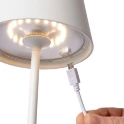 Lucide Justin Led Tafellamp - Wit 17 Lucide Justin Led Tafellamp - Wit -Buiten En Tuinen Winkel lucide justin led tafellamp wit 13